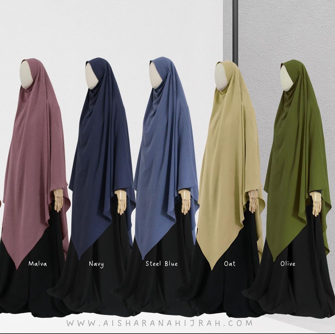 Large khimar one layer